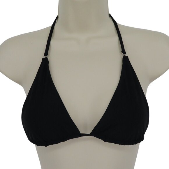 Ayra Swim Other - AYRA SWIM Womens Small Solid Black Triangle Bikini Top Unlined Swimwear Wireless